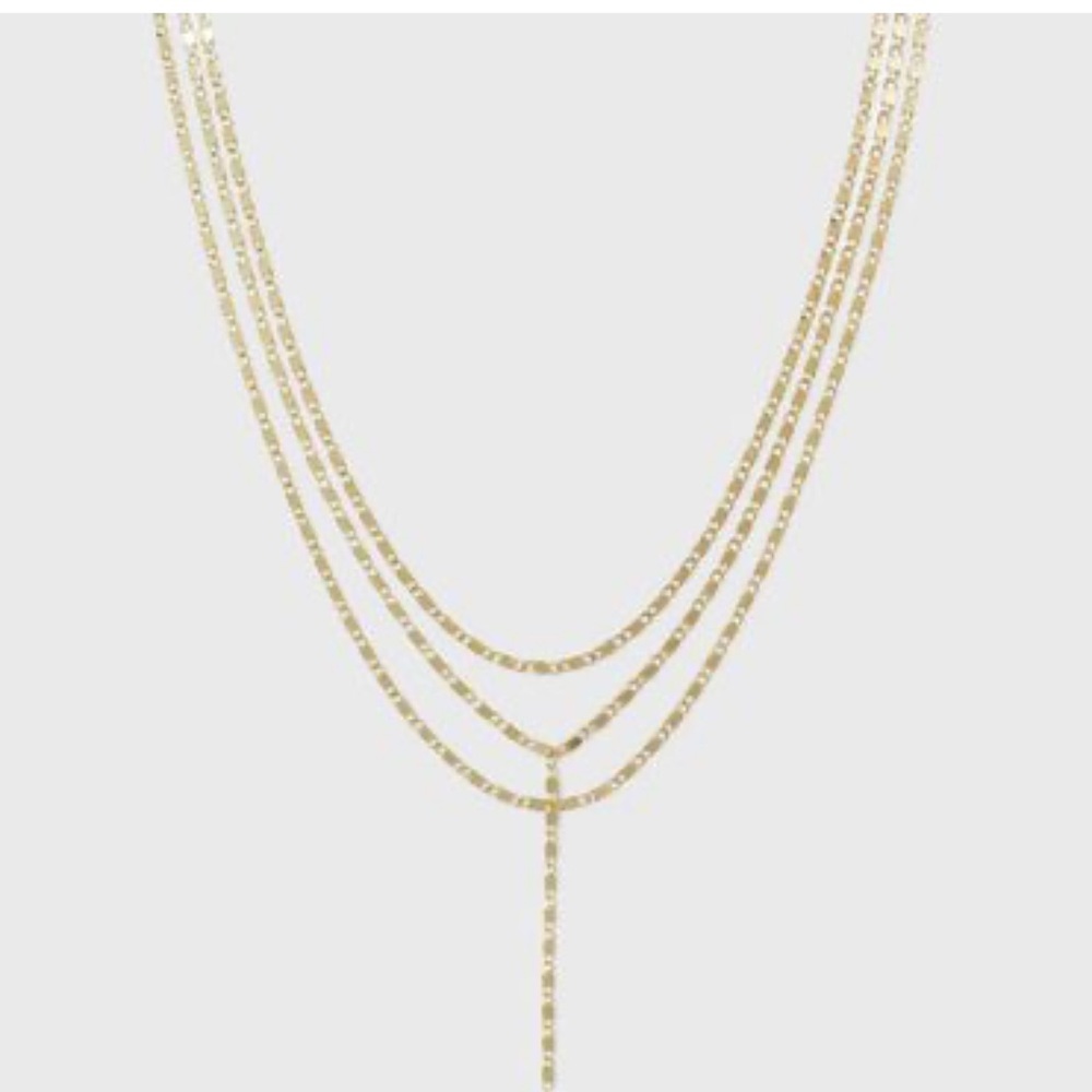 SUGARFIX by BaubleBar Layered Y-Chain Necklace - Gold